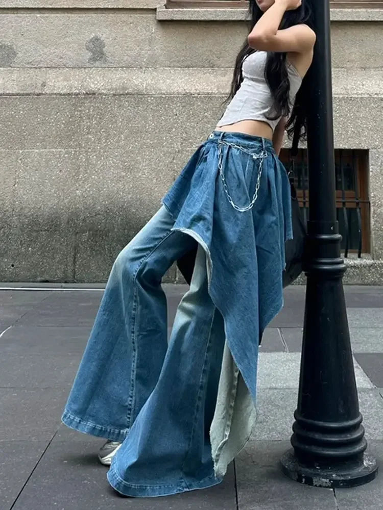 Frayline Split Jeans