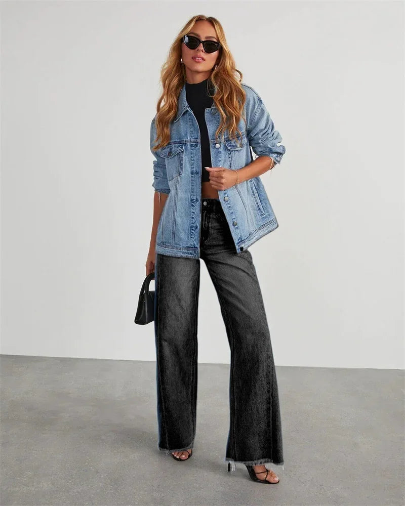 Women Street Straight Leg Jeans
