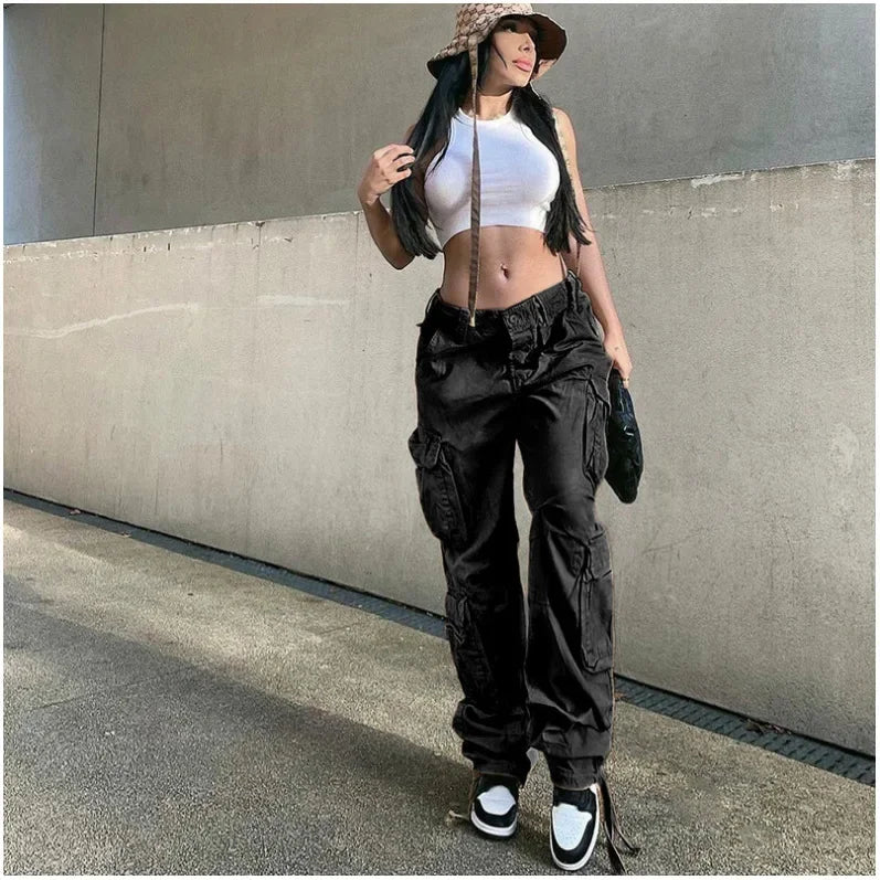 Women's Cargo Straight Jeans