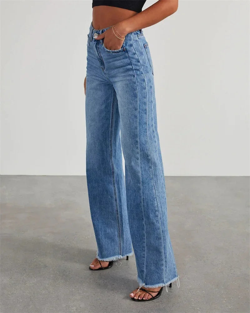 Women Street Straight Leg Jeans