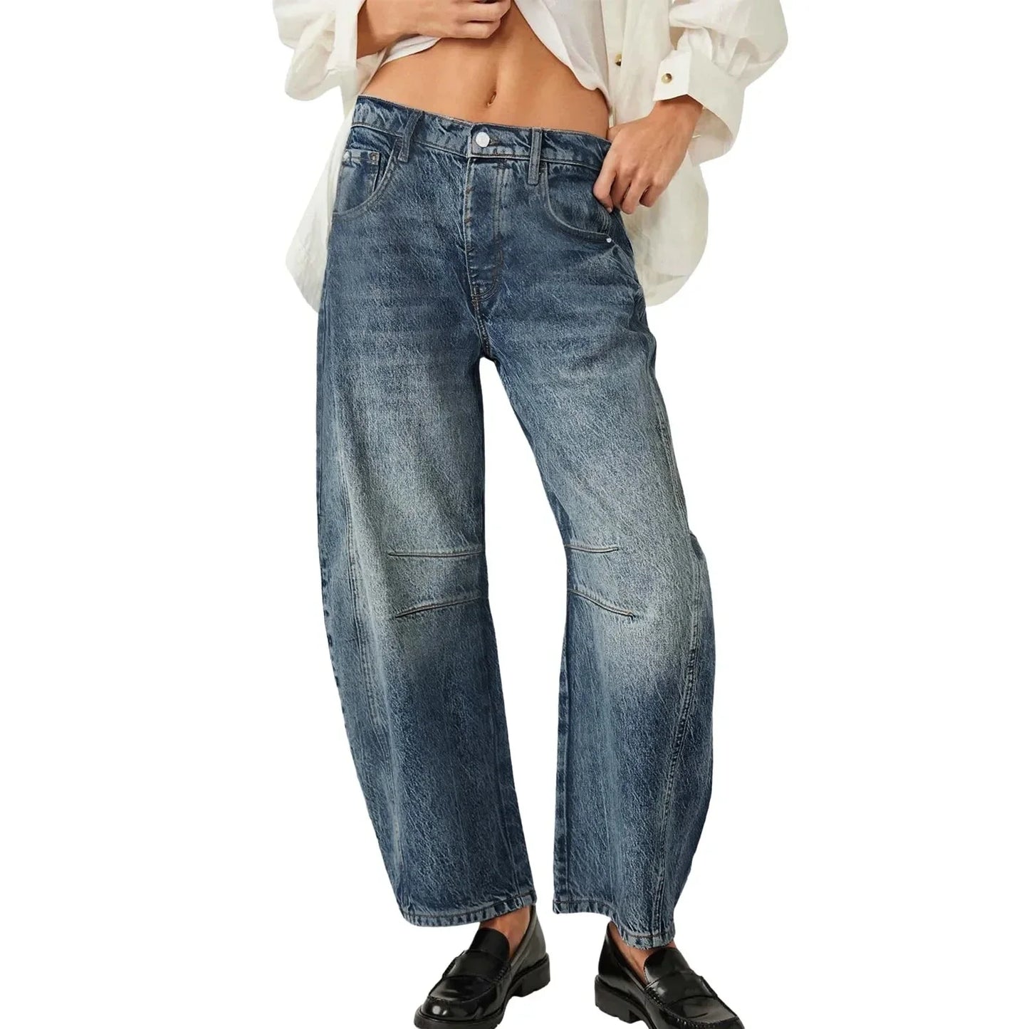High Stretch Mid-Rise Jeans