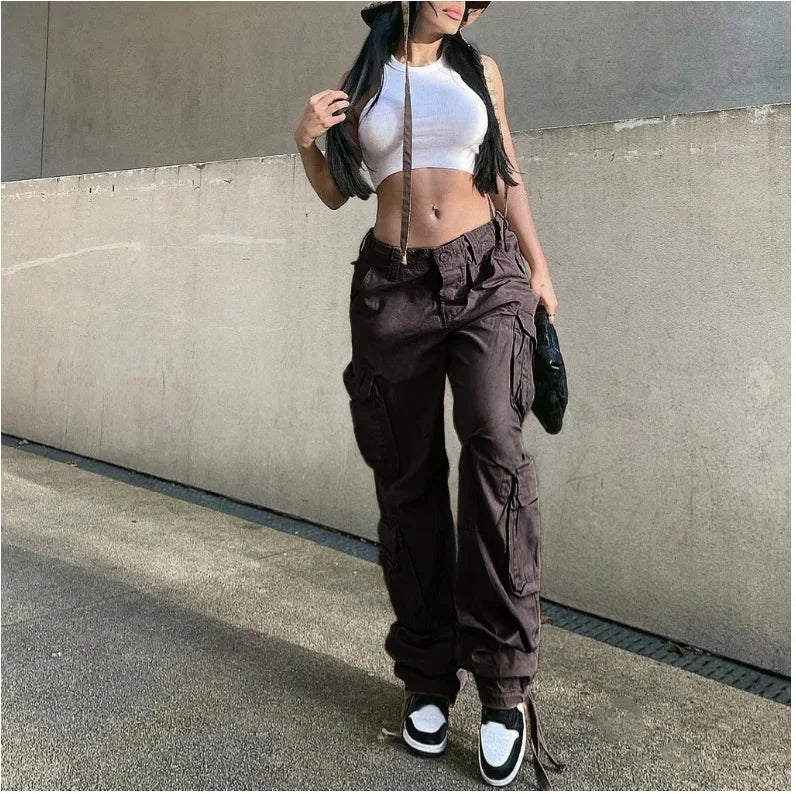 Women's Cargo Straight Jeans