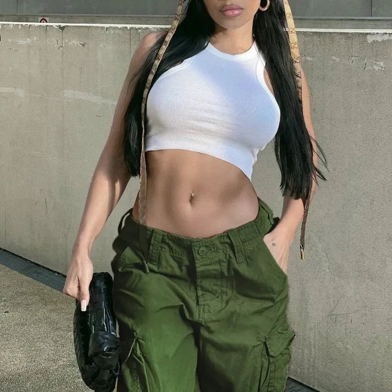 Women's Cargo Straight Jeans