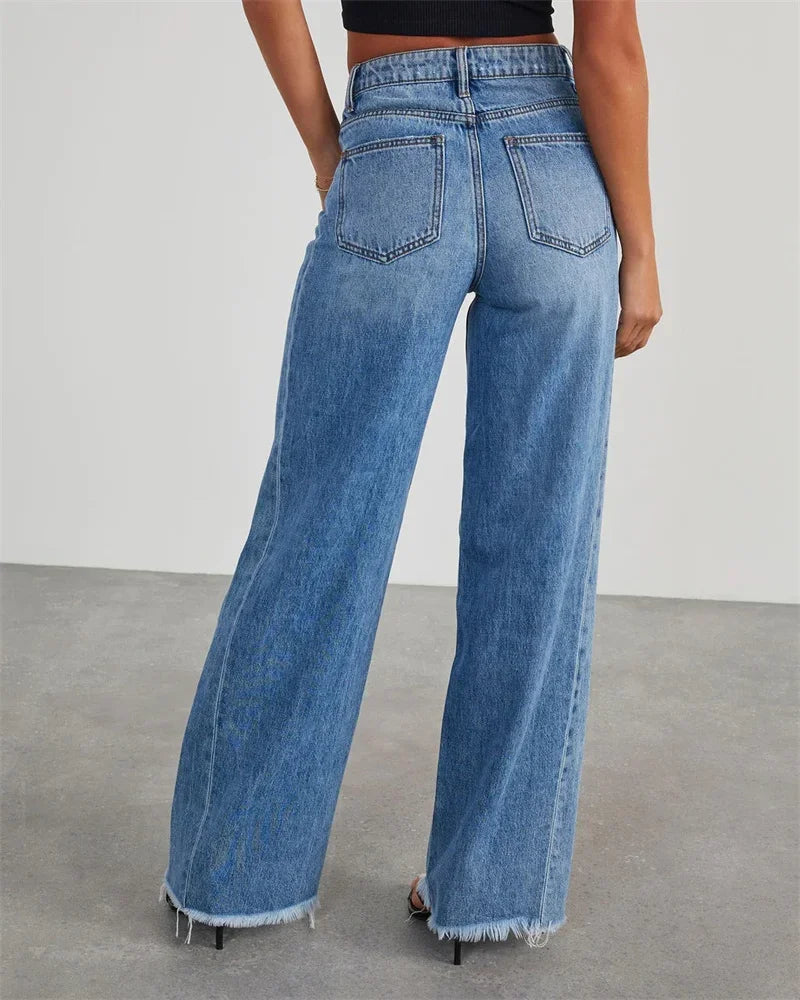 Women Street Straight Leg Jeans