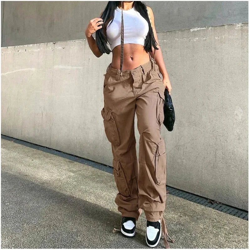 Women's Cargo Straight Jeans
