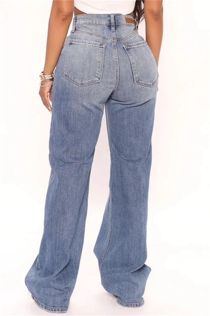 Loose Denim Wide Leg Pant