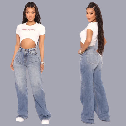 Loose Denim Wide Leg Pant