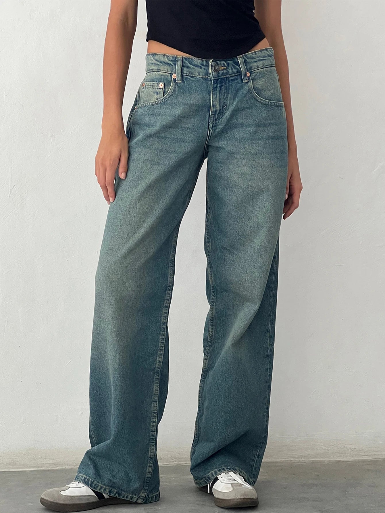 High Waist Baggy Jeans