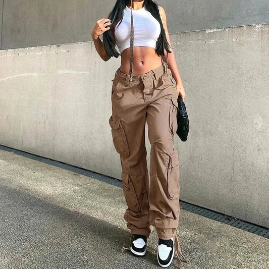 Women's Cargo Straight Jeans