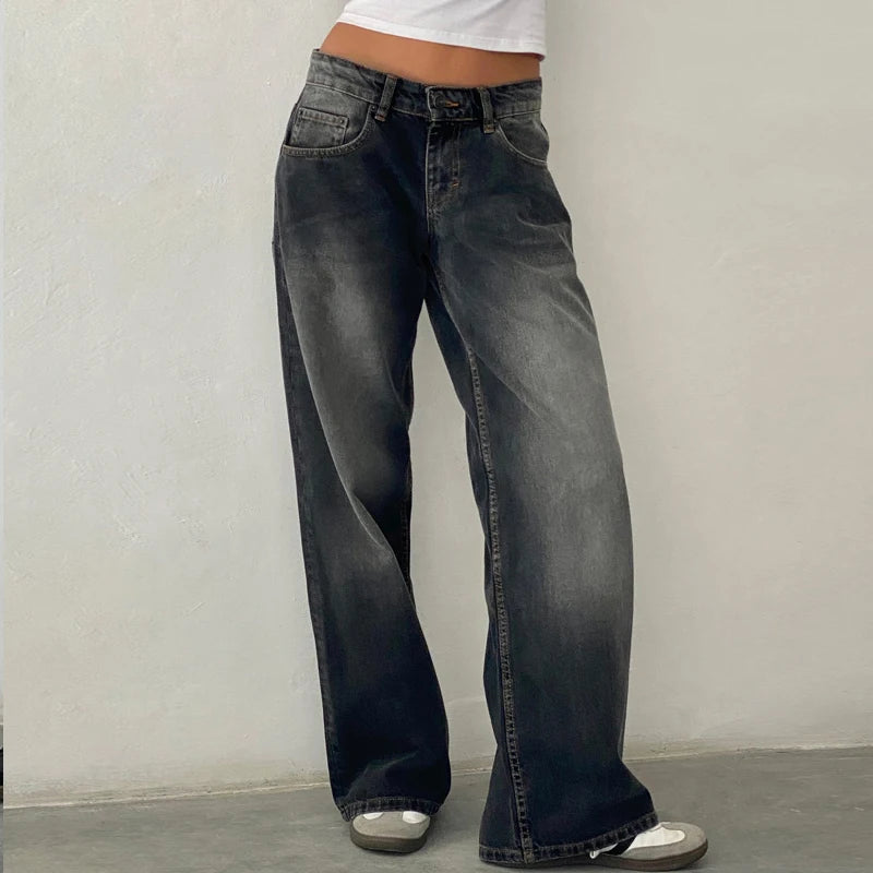 Low Rise Baggy Jeans